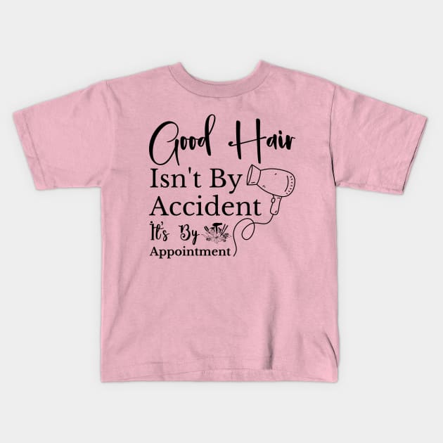 Hair Therapist Stylist Hairdresser assistant hair cutting Kids T-Shirt by Printopedy